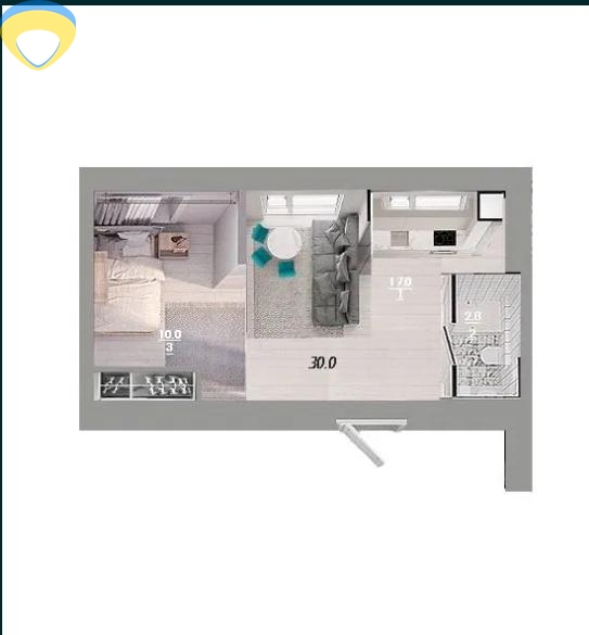 продажа однокомнатной квартиры номер A-173777 в Малиновском районе, фото номер 6